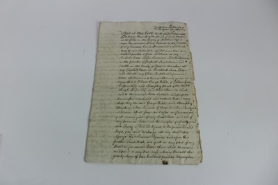 Lot 1130 - Collection of 17th / 18th century indentures