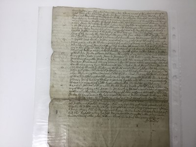 Lot 1130 - Collection of 17th / 18th century indentures