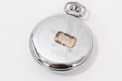 Lot 58 - 1950s Ingersoll Dan Dare in space pocket watch and three 1950s Ingersoll Jeff Arnold pocket watches (4)