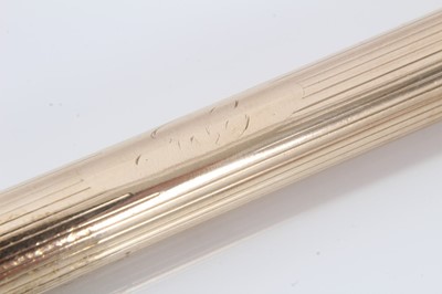 Lot 132 - Two Sampson Mordan & Co. 9ct gold propelling pencils