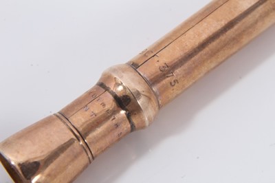 Lot 132 - Two Sampson Mordan & Co. 9ct gold propelling pencils