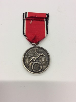 Lot 288 - Nazi Blood Order Beer Hall Putsch 10th Anniversary Commemorative Medal, 9th November 1923 - 1933, possibly a later copy