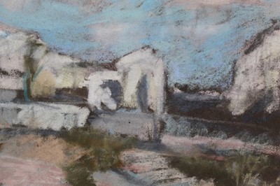 Lot 1074 - *Peggy Somerville pastel - The Camargue