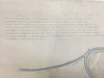 Lot 744 - Of local interest: Rare and possibly unique hand drawn map of Dunwich