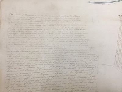 Lot 744 - Of local interest: Rare and possibly unique hand drawn map of Dunwich