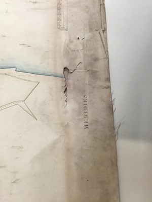 Lot 744 - Of local interest: Rare and possibly unique hand drawn map of Dunwich