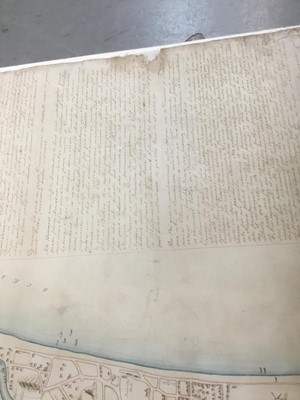 Lot 744 - Of local interest: Rare and possibly unique hand drawn map of Dunwich
