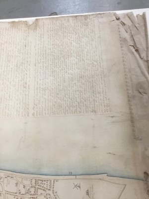 Lot 744 - Of local interest: Rare and possibly unique hand drawn map of Dunwich