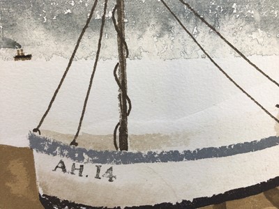 Lot 1058 - *Mary Fedden (1915-2012) signed limited edition print, Aldeburgh Fishing Boat, 2003, signed in pencil and numbered 138 of 150, 16.5 x 18.5cm.
