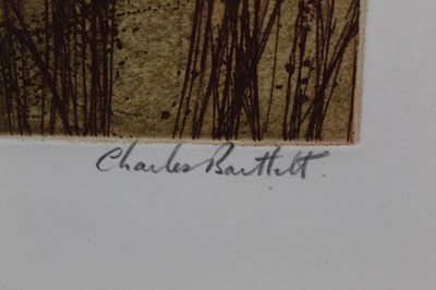 Lot 1120 - *Charles Bartlett etching Iron Bridge