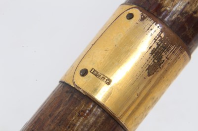 Lot 807 - Edwardian sword stick with rectangular tapered blade and two 1930s umbrellas (3)