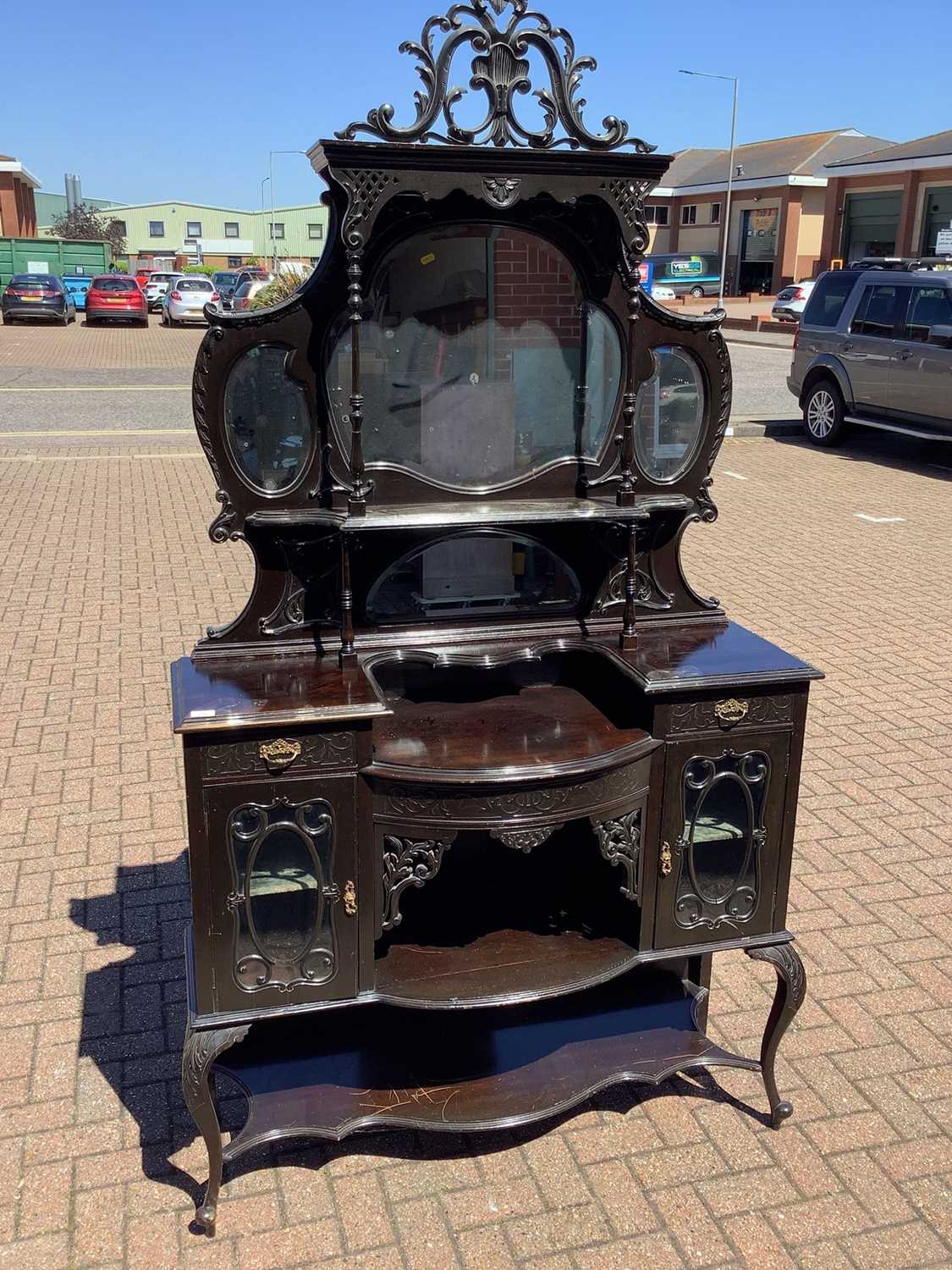 Lot 138 - Late 19th century mirror back chiffonier