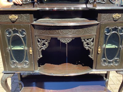 Lot 138 - Late 19th century mirror back chiffonier