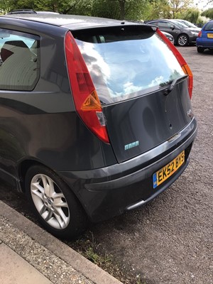 Lot 1 - 2002 Fiat Punto 1.3 Petrol, Registration No. EK52 BYS, MOT expired 12th September 2020, mileage circa 40,000