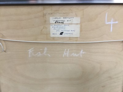Lot 231 - Charles Bartlett (1921-2014) signed limited edition etching - "Fishermans  Hut", 11/60, 24cm x 27cm, in glazed frame