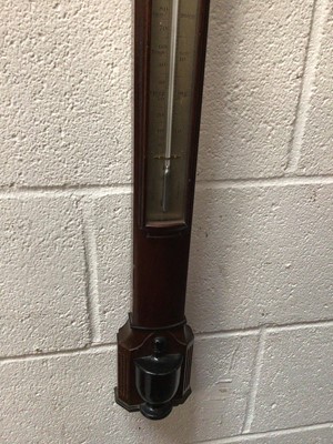 Lot 629 - Blatt of Brighton mahogany stick barometer