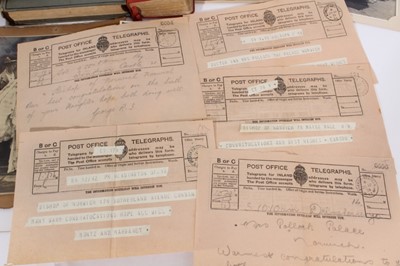 Lot 27 - The Rt.Reverend Bertram Pollock KCVO, DD- The Bishop of Norwich and former Headmaster of Wellington College, collection of Royal correspondence and ephemera including a letter from Sir Deighton Pro...