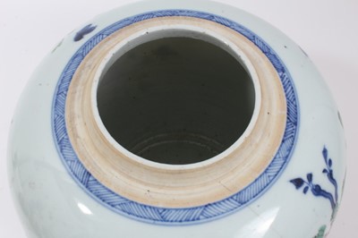 Lot 4 - 18th/19th century Chinese polychrome ginger jar and cover