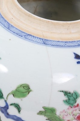 Lot 4 - 18th/19th century Chinese polychrome ginger jar and cover