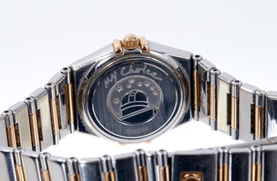 Lot 601 - Ladies Omega Constellation watch, with box and papers