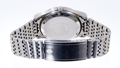 Lot 603 - 1970s Gentlemen's Omega Genève stainless steel wristwatch in box with original guarantee dated 1976