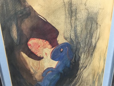 Lot 1072 - Arthur Lett Haines (1894-1978) watercolour, 'Innocence'