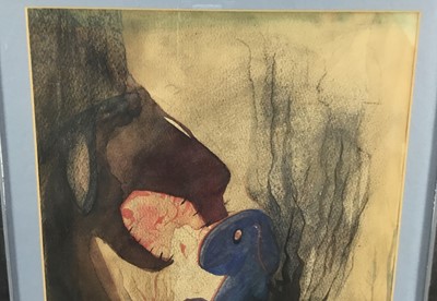 Lot 1072 - Arthur Lett Haines (1894-1978) watercolour, 'Innocence'