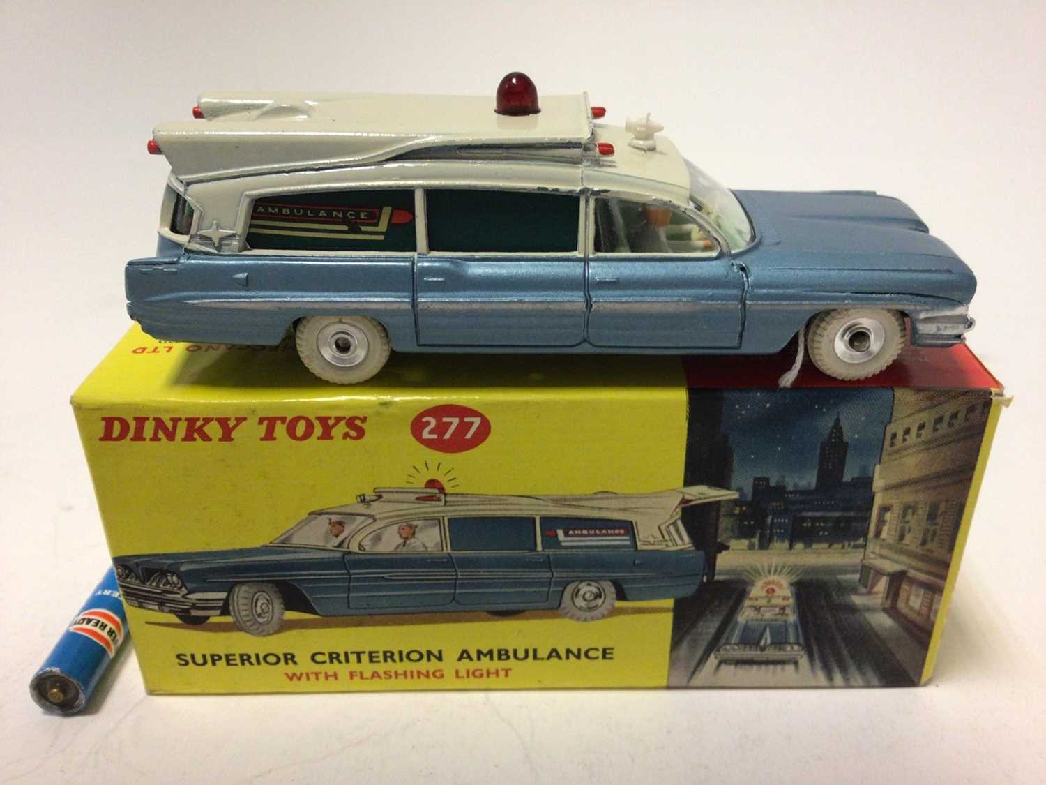 Lot 2020 - Dinky Superior Criterion ambulance with flashing red light No. 277 boxed