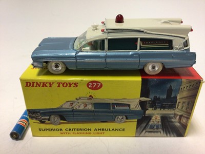 Lot 2020 - Dinky Superior Criterion ambulance with flashing red light No. 277 boxed
