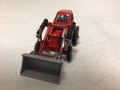Lot 2032 - Dinky Aveling-Barford diesel roller No. 279, Muir-Hill 2/wl loader No. 437 plus Conveyancer fork lift truck No. 404 all boxed (3)