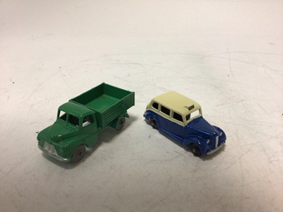 Lot 2043 - Dinky Dublo, VW Delivery Van 071, Royal Mail Van 068, Commer Van 063, Austin Taxi 067, Austin Lorry 064, all boxed (5)
