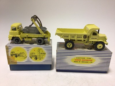 Lot 2047 - Dinky Supertoys Euclid Rear Dump Truck No 965, Marrel Multi-Bucket Unit No 966, both boxed (2)