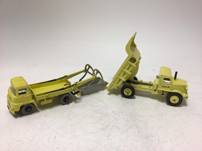 Lot 2047 - Dinky Supertoys Euclid Rear Dump Truck No 965, Marrel Multi-Bucket Unit No 966, both boxed (2)