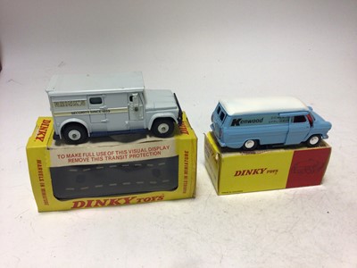 Lot 2214 - Dinky Brinks Armoured Car No 275, Ford Transit Van No 407, both boxed (2)