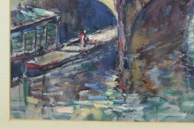 Lot 1208 - Harry Phelan Gibb (1870-1948) oil on canvas laid on board - Le Pont Neuf, signed and dated 1909, 40cm x 32cm, in glazed gilt frame