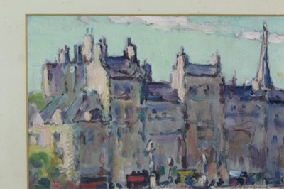 Lot 1208 - Harry Phelan Gibb (1870-1948) oil on canvas laid on board - Le Pont Neuf, signed and dated 1909, 40cm x 32cm, in glazed gilt frame