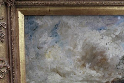 Lot 1106 - Manner of John Constable, oil on canvas laid on board - Extensive Landscape, in glazed gilt frame