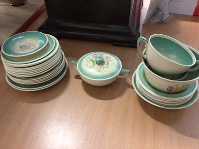 Lot 1244 - Collection (about 70-80 pieces) of Susie Cooper china mainly being the Dresden Spray design; a few of other designs