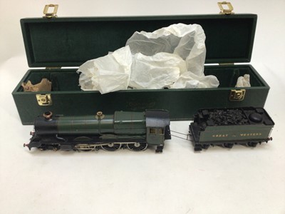 Lot 2445 - Railway "O" gauge locomotive 7 tender King George V No.6000 Great Western (Three rail), housed in connaught carry case