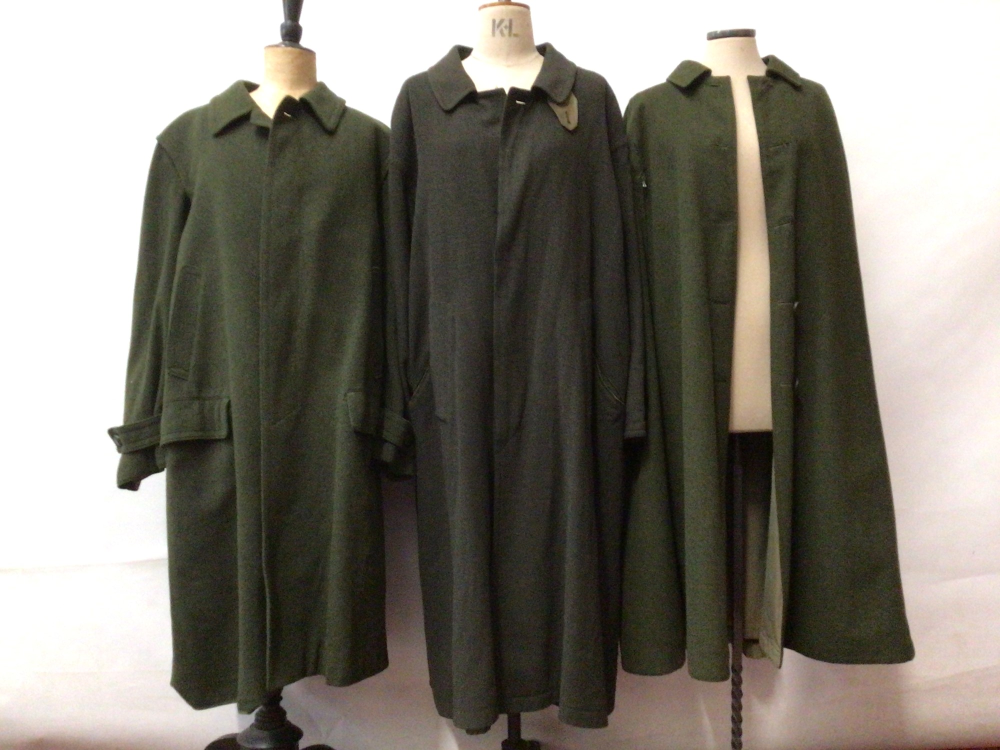 Lot 2127 - Two Loden wool coats and a Loden cape.