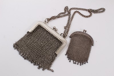 Lot 313 - Group Victorian and later jewellery to include pair silver and blue enamel cufflinks