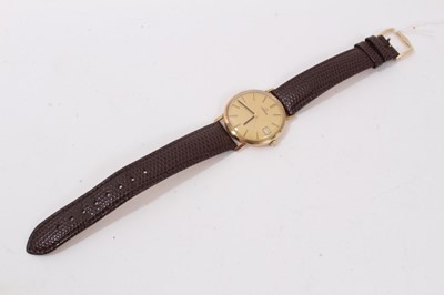 Lot 358 - Early 1970s 9ct gold cased Omega wristwatch, in original box