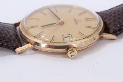 Lot 358 - Early 1970s 9ct gold cased Omega wristwatch, in original box